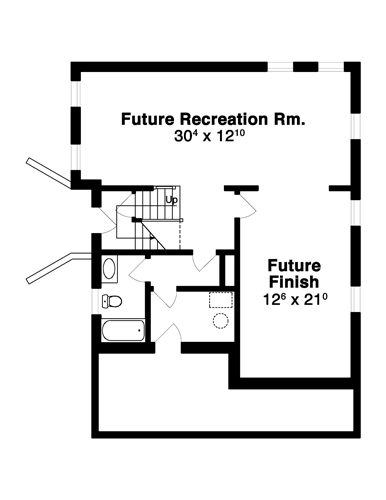 Lower Level image of HAYWOOD House Plan